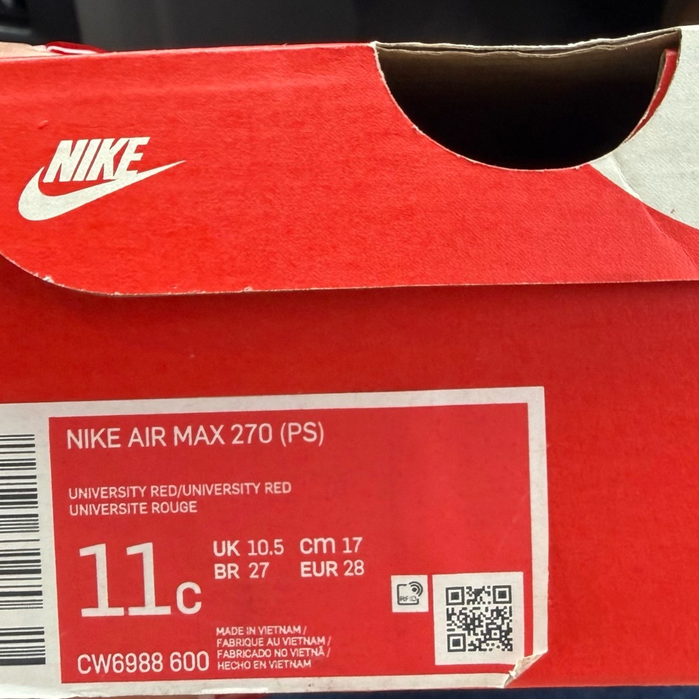 Nike Air Max 270 PS in University Red
